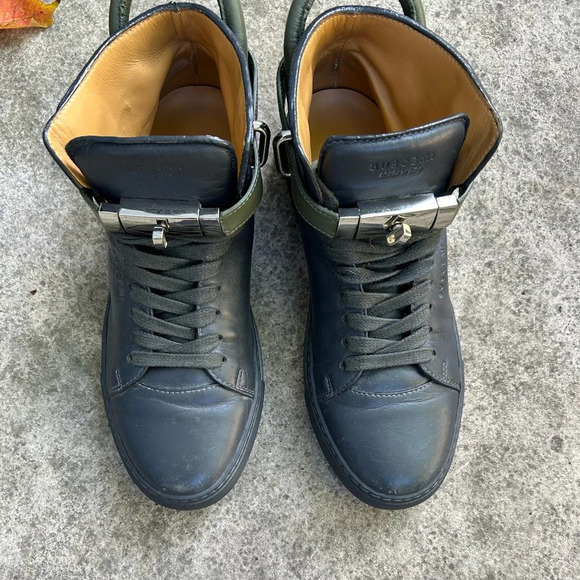 Buscemi Grey Olive green 100mm sneakers, size 40 - Picture 2 of 11